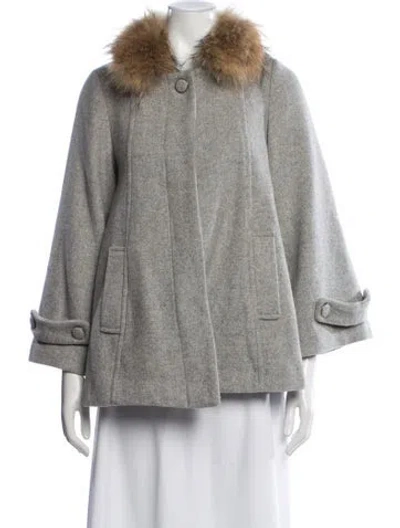 Pre-owned Vintage - Unbranded Coat In Gray