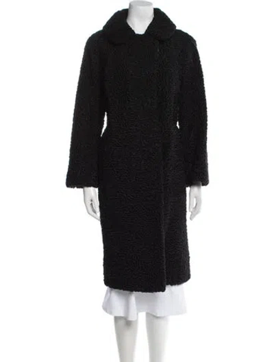 Pre-owned Vintage - Unbranded Faux Fur Coat In Black