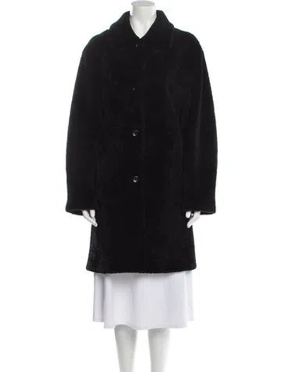 Pre-owned Vintage - Unbranded Faux Fur Coat In Black