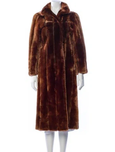 Pre-owned Vintage - Unbranded Faux Fur Coat In Brown