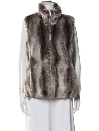 Pre-owned Vintage - Unbranded Faux Fur Coat In Brown