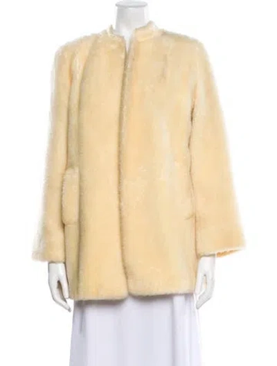 Pre-owned Vintage - Unbranded Faux Fur Coat In Neutral