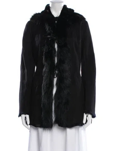 Pre-owned Vintage - Unbranded Faux Fur Jacket In Black