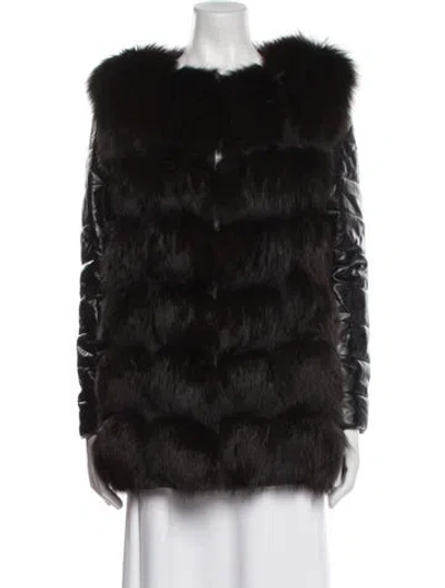 Pre-owned Vintage - Unbranded Faux Fur Jacket In Black