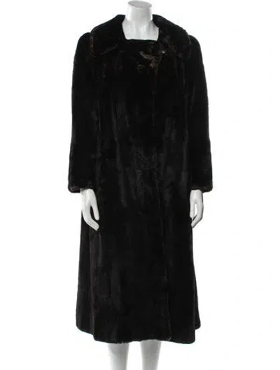 Pre-owned Vintage - Unbranded Faux Fur Jacket In Black