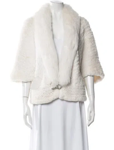 Pre-owned Vintage - Unbranded Faux Fur Jacket In Neutral