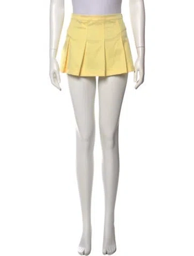 Pre-owned Vintage - Unbranded Fila Mini Skirt In Yellow