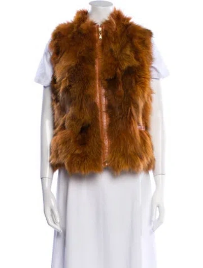 Pre-owned Vintage - Unbranded Fox Fur Jacket In Brown