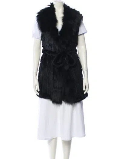 Pre-owned Vintage - Unbranded Fur Coat In Black