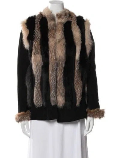 Pre-owned Vintage - Unbranded Fur Coat In Black