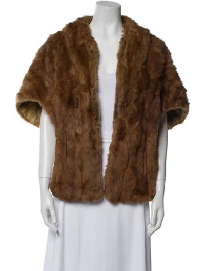 Pre-owned Vintage - Unbranded Fur Coat In Brown