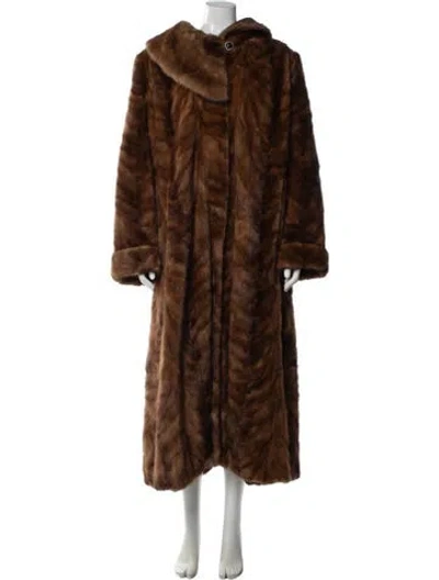 Pre-owned Vintage - Unbranded Fur Coat In Brown