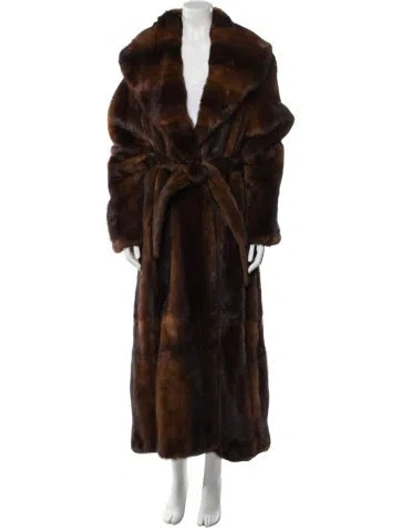 Pre-owned Vintage - Unbranded Fur Coat In Brown