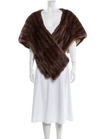 Pre-owned Vintage - Unbranded Fur Coat In Brown