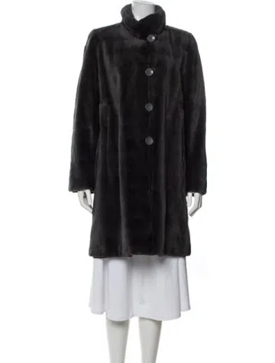Pre-owned Vintage - Unbranded Fur Coat In Gray