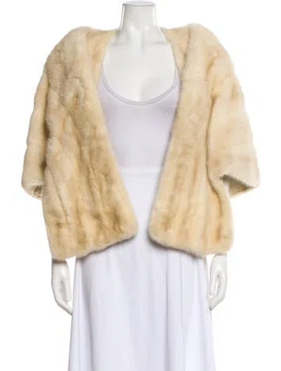 Pre-owned Vintage - Unbranded Fur Coat In Neutral