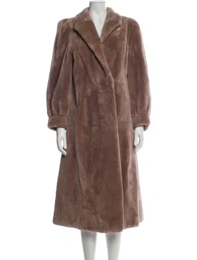 Pre-owned Vintage - Unbranded Fur Faux Fur Coat In Neutral