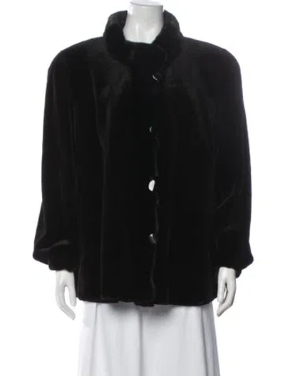 Pre-owned Vintage - Unbranded Fur Faux Fur Jacket In Green