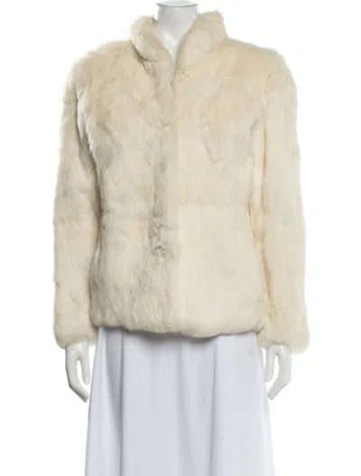 Pre-owned Vintage - Unbranded Fur Faux Fur Jacket In Neutral