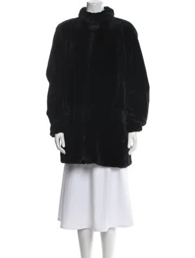 Pre-owned Vintage - Unbranded Fur Fur Coat In Black
