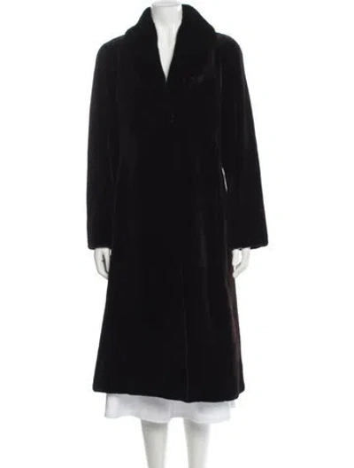Pre-owned Vintage - Unbranded Fur Fur Coat In Black