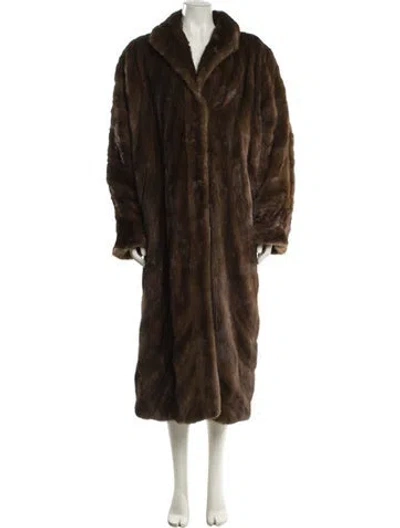 Pre-owned Vintage - Unbranded Fur Fur Coat In Brown