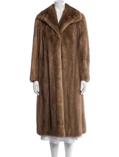 Pre-owned Vintage - Unbranded Fur Fur Coat In Brown