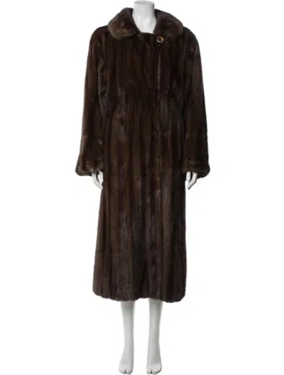 Pre-owned Vintage - Unbranded Fur Fur Coat In Brown