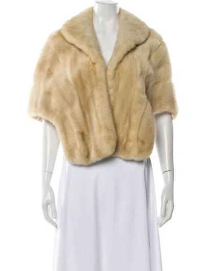Pre-owned Vintage - Unbranded Fur Fur Coat In Neutral