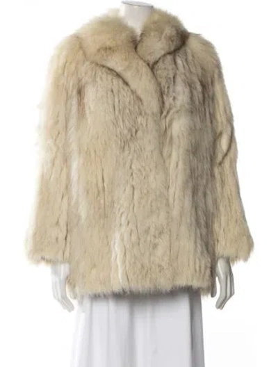 Pre-owned Vintage - Unbranded Fur Fur Coat In Neutral