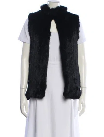 Pre-owned Vintage - Unbranded Fur Fur Jacket In Black