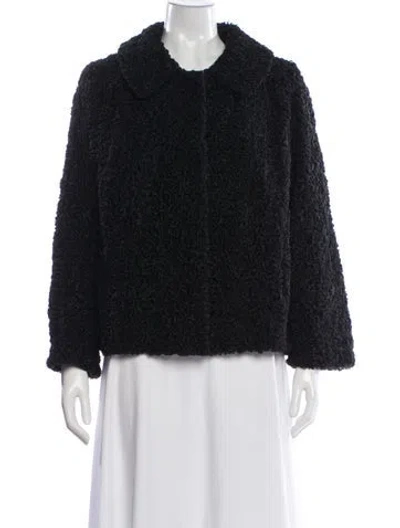 Pre-owned Vintage - Unbranded Fur Fur Jacket In Black