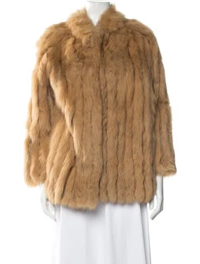 Pre-owned Vintage - Unbranded Fur Fur Jacket In Brown