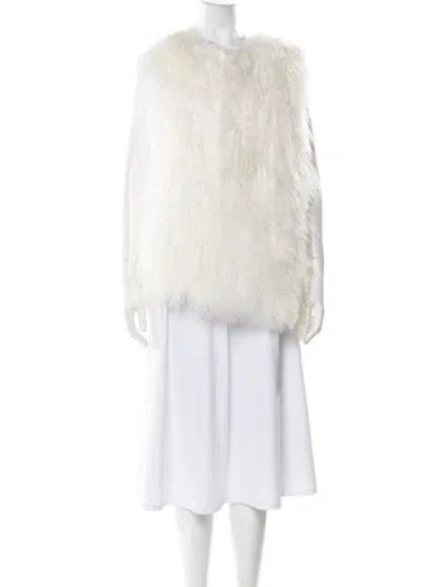 Pre-owned Vintage - Unbranded Fur Fur Jacket In White