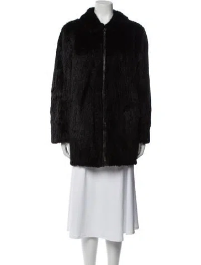 Pre-owned Vintage - Unbranded Fur Jacket In Black