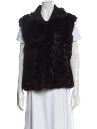 Pre-owned Vintage - Unbranded Fur Jacket In Black
