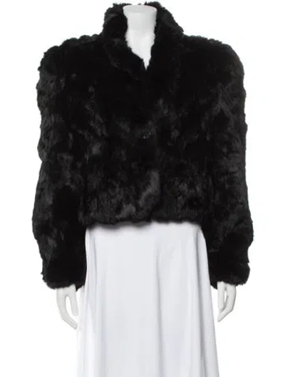 Pre-owned Vintage - Unbranded Fur Jacket In Black