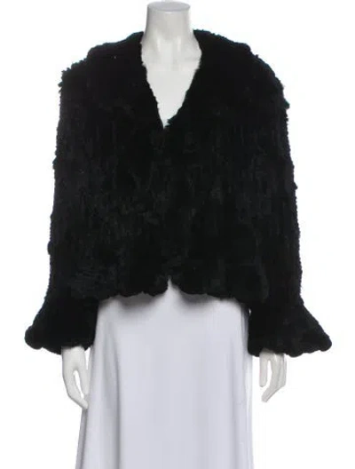 Pre-owned Vintage - Unbranded Fur Jacket In Black