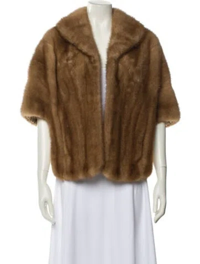 Pre-owned Vintage - Unbranded Fur Jacket In Brown