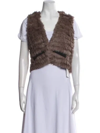 Pre-owned Vintage - Unbranded Fur Jacket In Brown