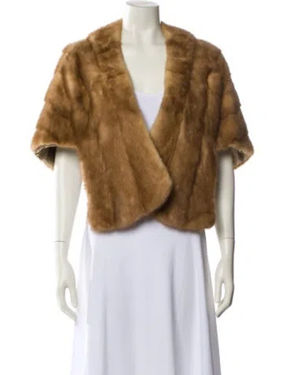 Pre-owned Vintage - Unbranded Fur Jacket In Brown