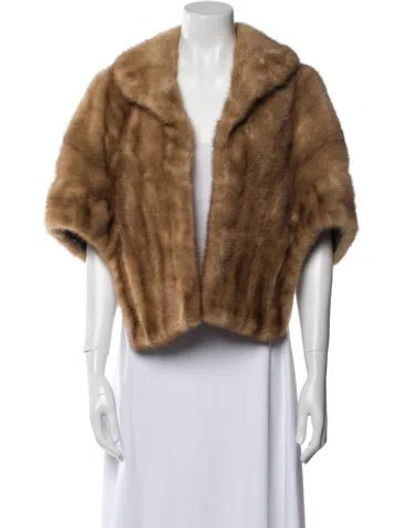 Pre-owned Vintage - Unbranded Fur Jacket In Neutral