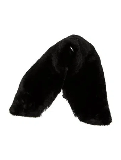 Pre-owned Vintage - Unbranded Fur Scarf In Black