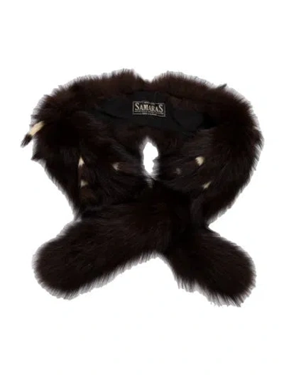 Pre-owned Vintage - Unbranded Fur Scarf In Brown