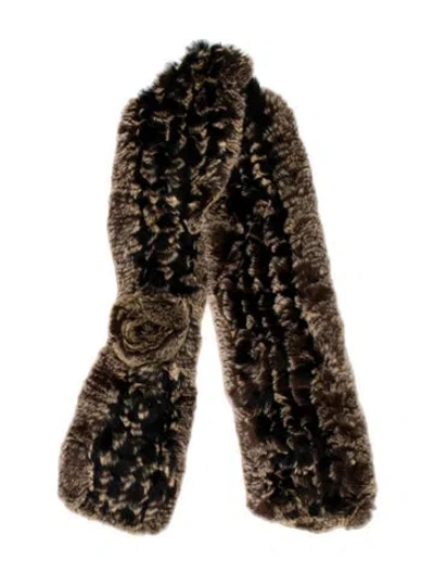 Pre-owned Vintage - Unbranded Fur Scarf In Brown