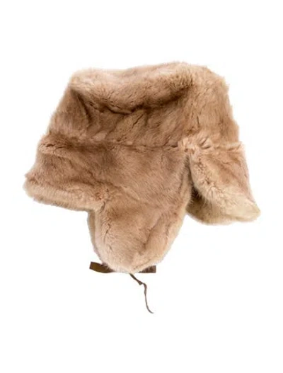 Pre-owned Vintage - Unbranded Fur Winter Hat In Brown