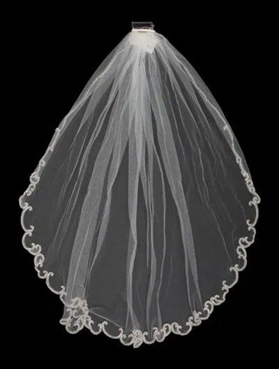 Pre-owned Vintage - Unbranded Hair Comb With Veil In Brown