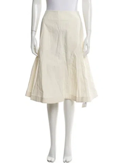 Pre-owned Vintage - Unbranded Knee-length Skirt In Neutral