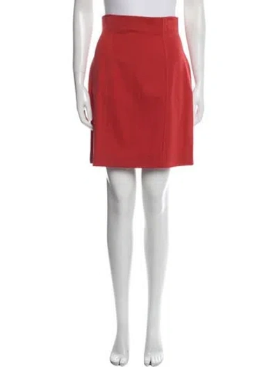 Pre-owned Vintage - Unbranded Knee-length Skirt In Orange