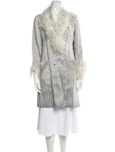 Pre-owned Vintage - Unbranded Late 1980's - Early 1990's Faux Fur Coat In Gray